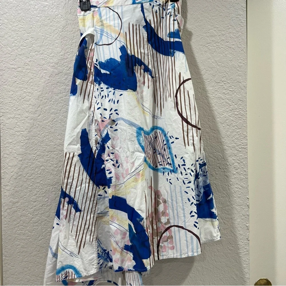 COS Midi Skirt Abstract Print Asymmetrical Artsy Unique Size 2